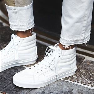 vans sk8hi true white